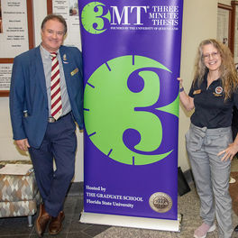 Dr. Mark Riley, Dean of the Graduate School, Dr. Debra Fadool Associate Dean Director, Office of Postdoctoral Affairs, and Dr. Adrienne Stephenson, Associate Dean of the Graduate School