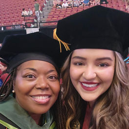Dr. Francesca Otero Vargas and Dr. Stephenson (Hooding Ceremony)